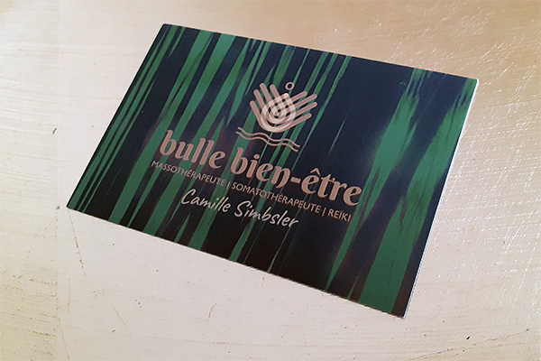 Bulle Bien-être business card