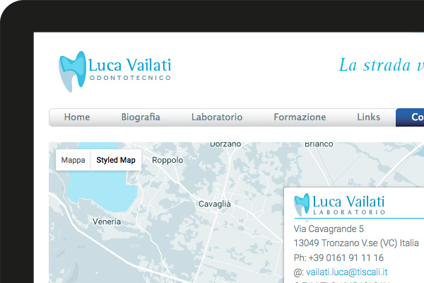 Luca Vailati Odontotecnico website